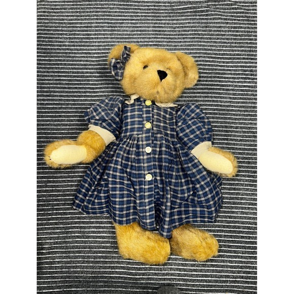 Boyds Bears & Friends Other - Boyds Bears & Friends Courtney Archive Collection Plaid Dress Plush Teddy Bear